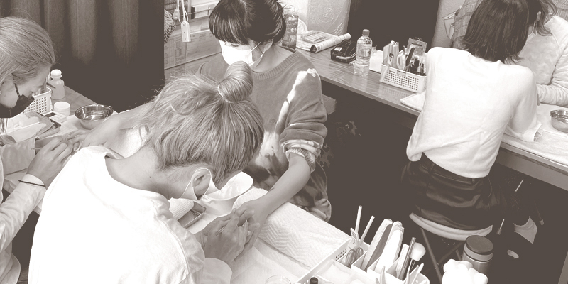 ネイルスクール写真